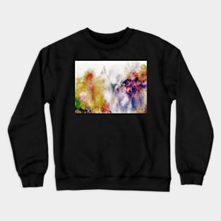 Colorful Abstract Flowers Crewneck Sweatshirt